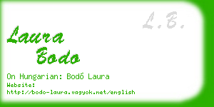 laura bodo business card